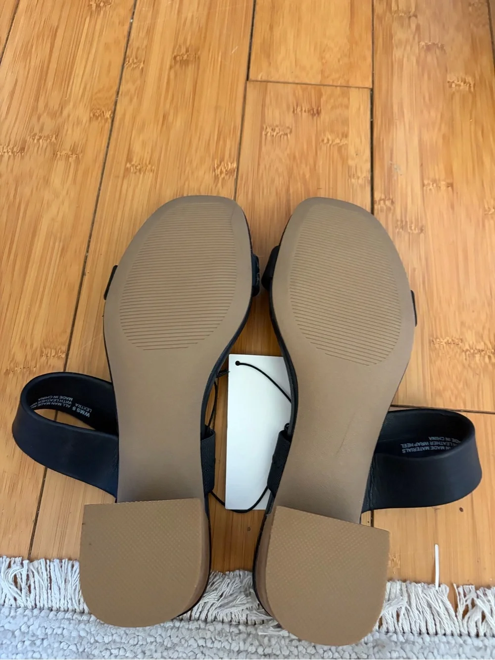 DV by Dolce Vita Black Dual-Strap Slide Wedge